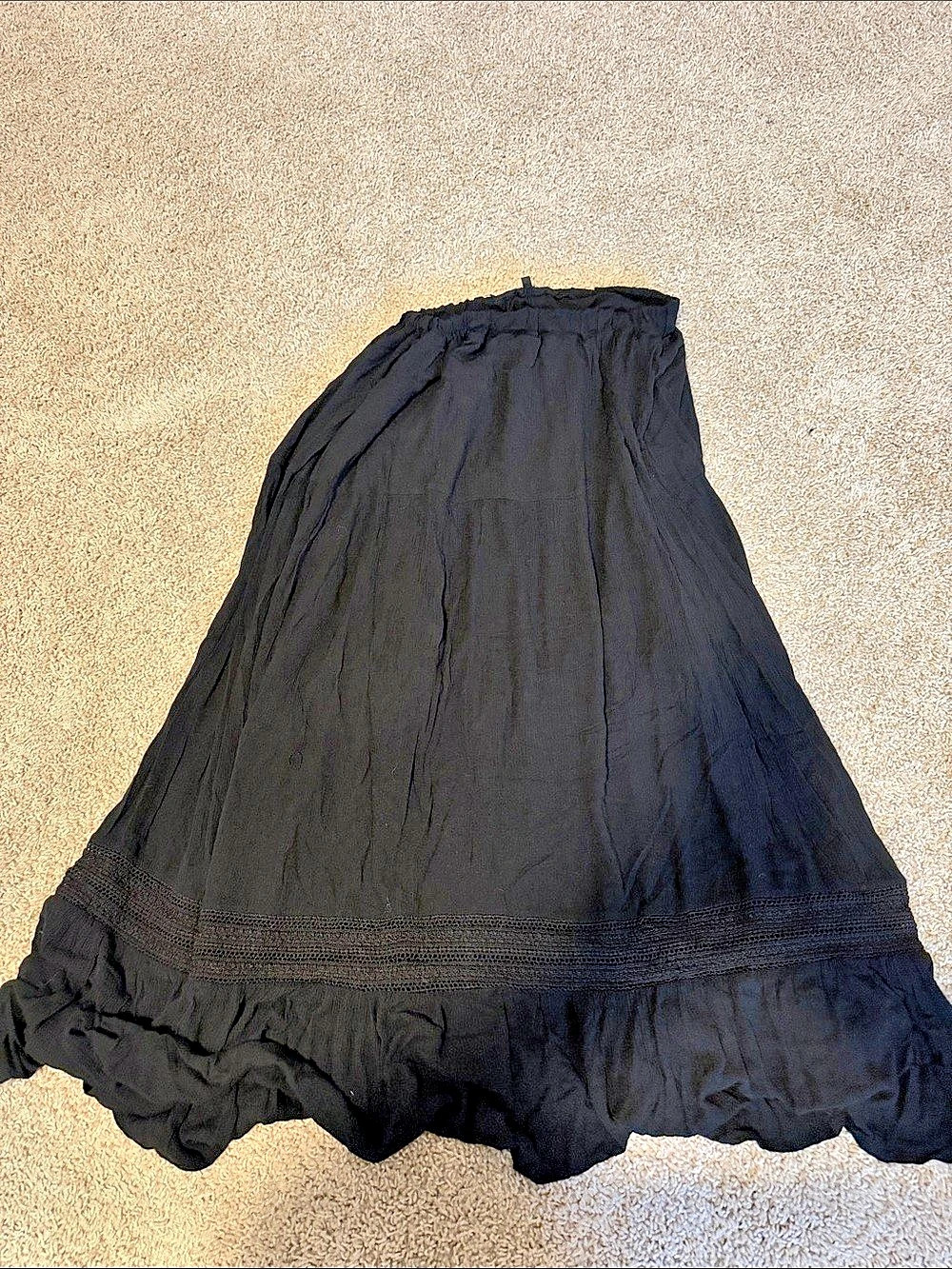 Fashion Nova Black Maxi Skirt Like New
